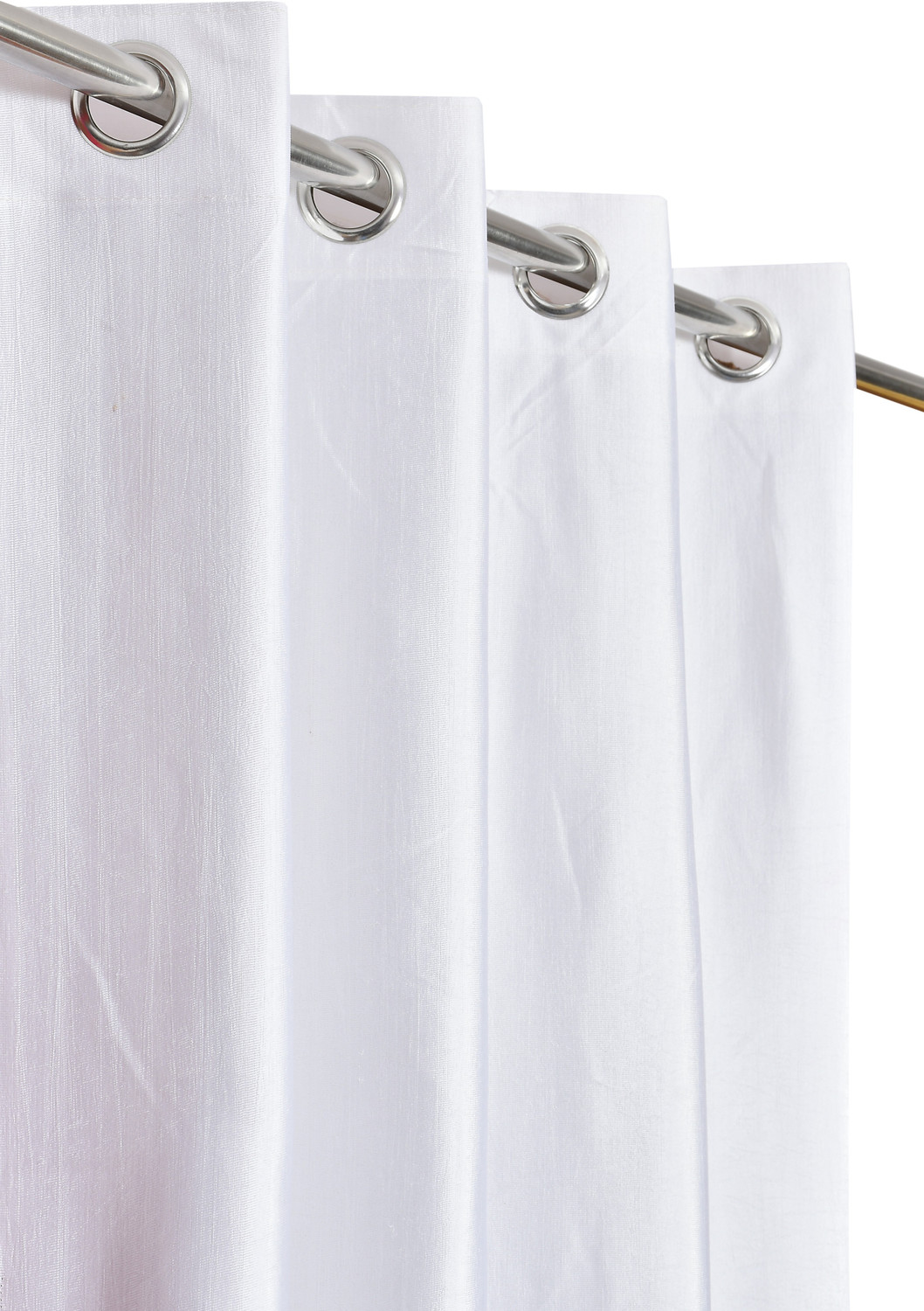 Image of Arick Home 182 cm (6 ft) Shower Polyester Semi Transparent Curtain (Pack Of 2)