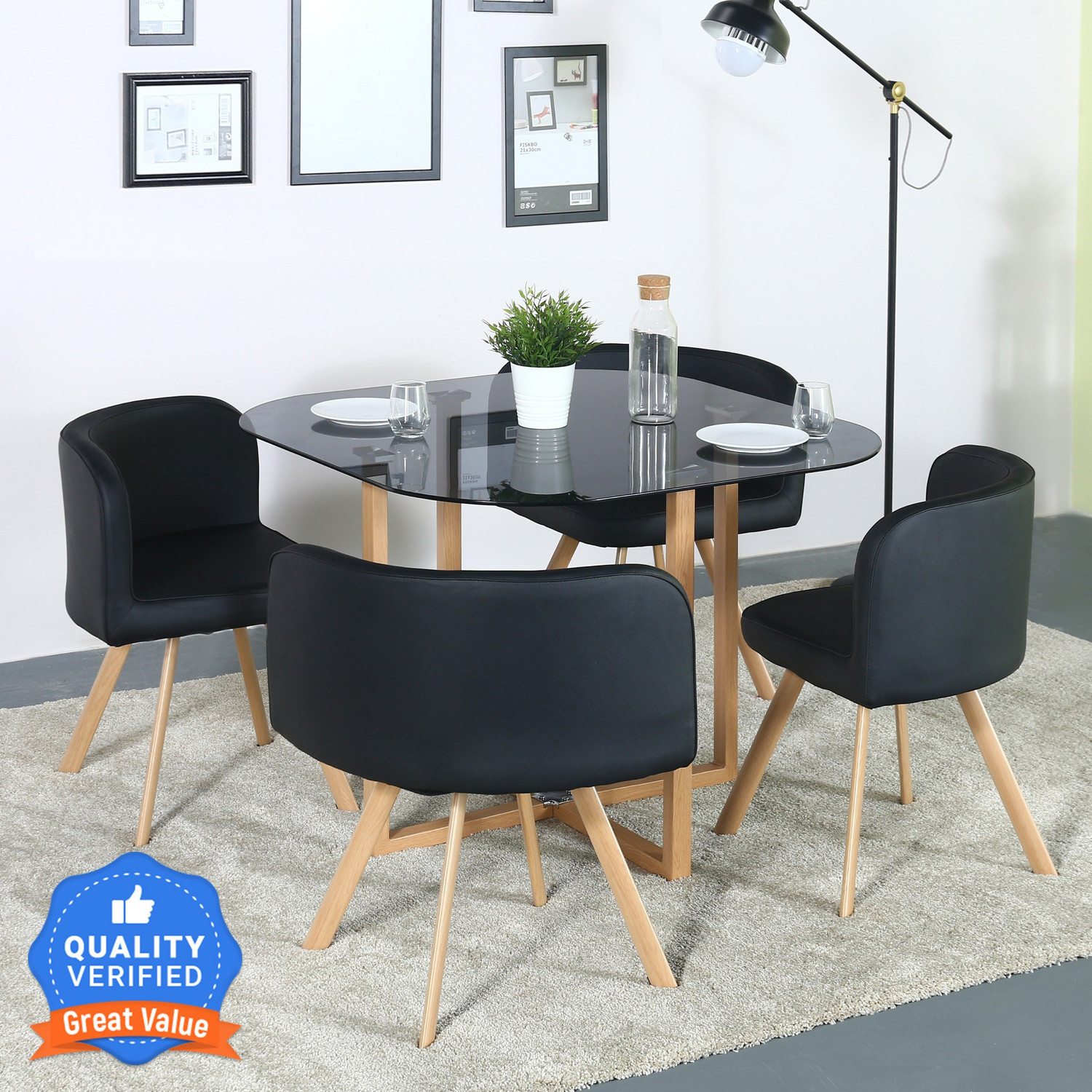 Image of Flipkart Perfect Homes Atiu Metal 4 Seater Dining Set