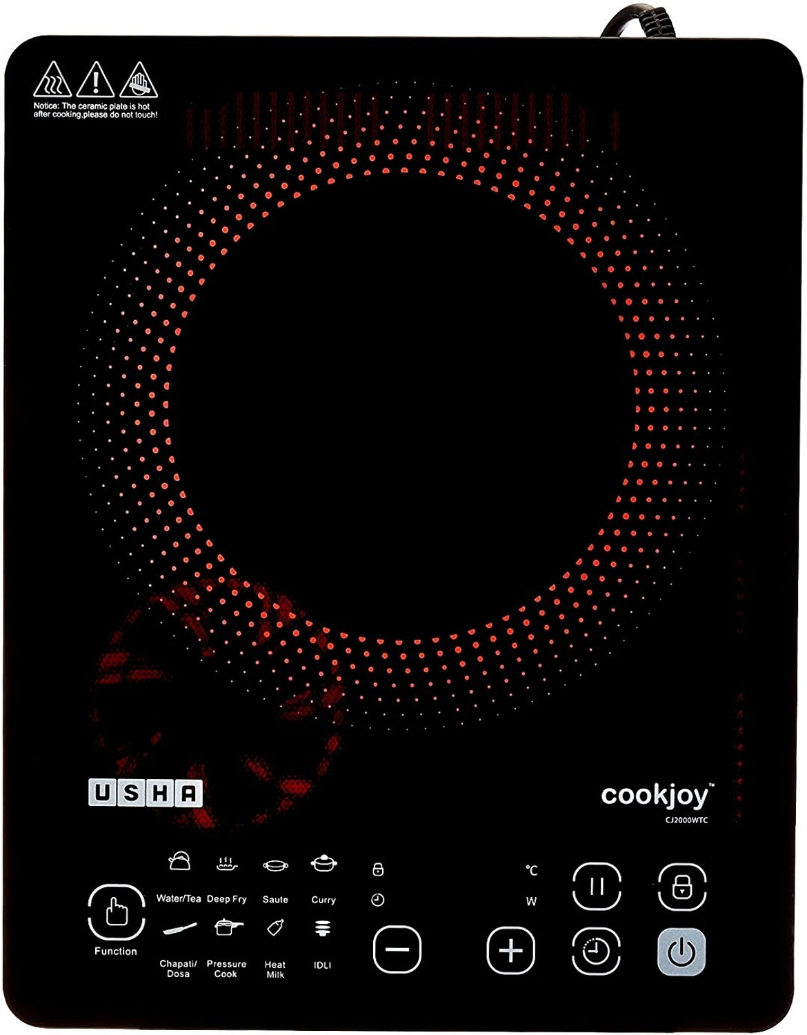 Image of USHA by Usha 2000 W Induction Cooktop Touch Panel