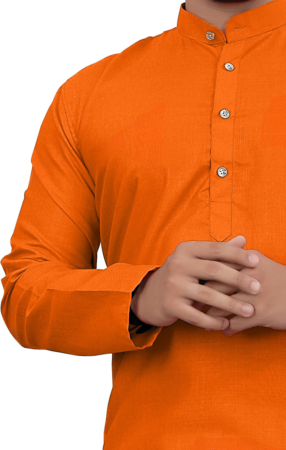 Image of ellark Men Self Design Straight Kurta