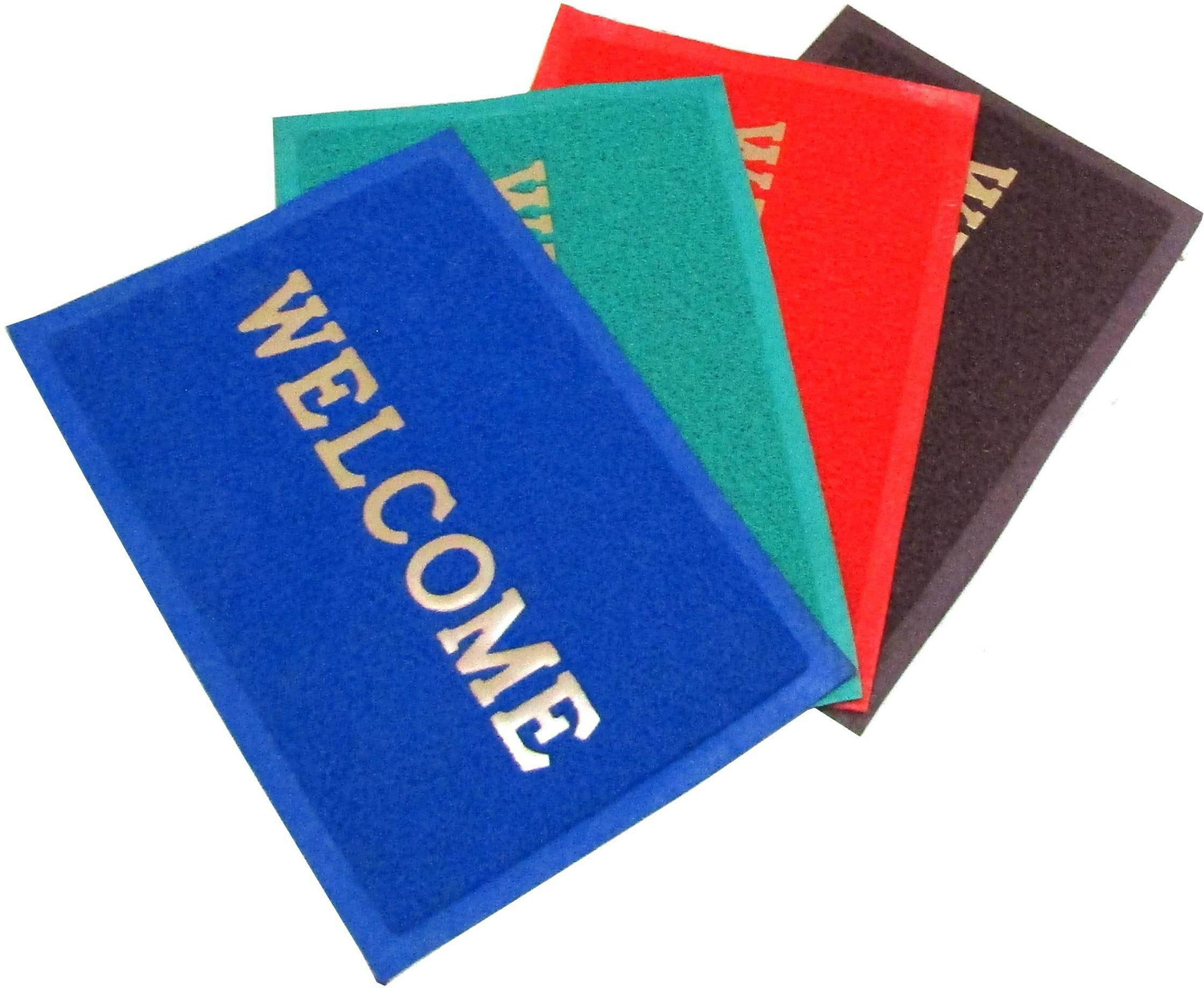Image of aps craft Plastic Door Mat (Multicolor, Pack of 4, Large)