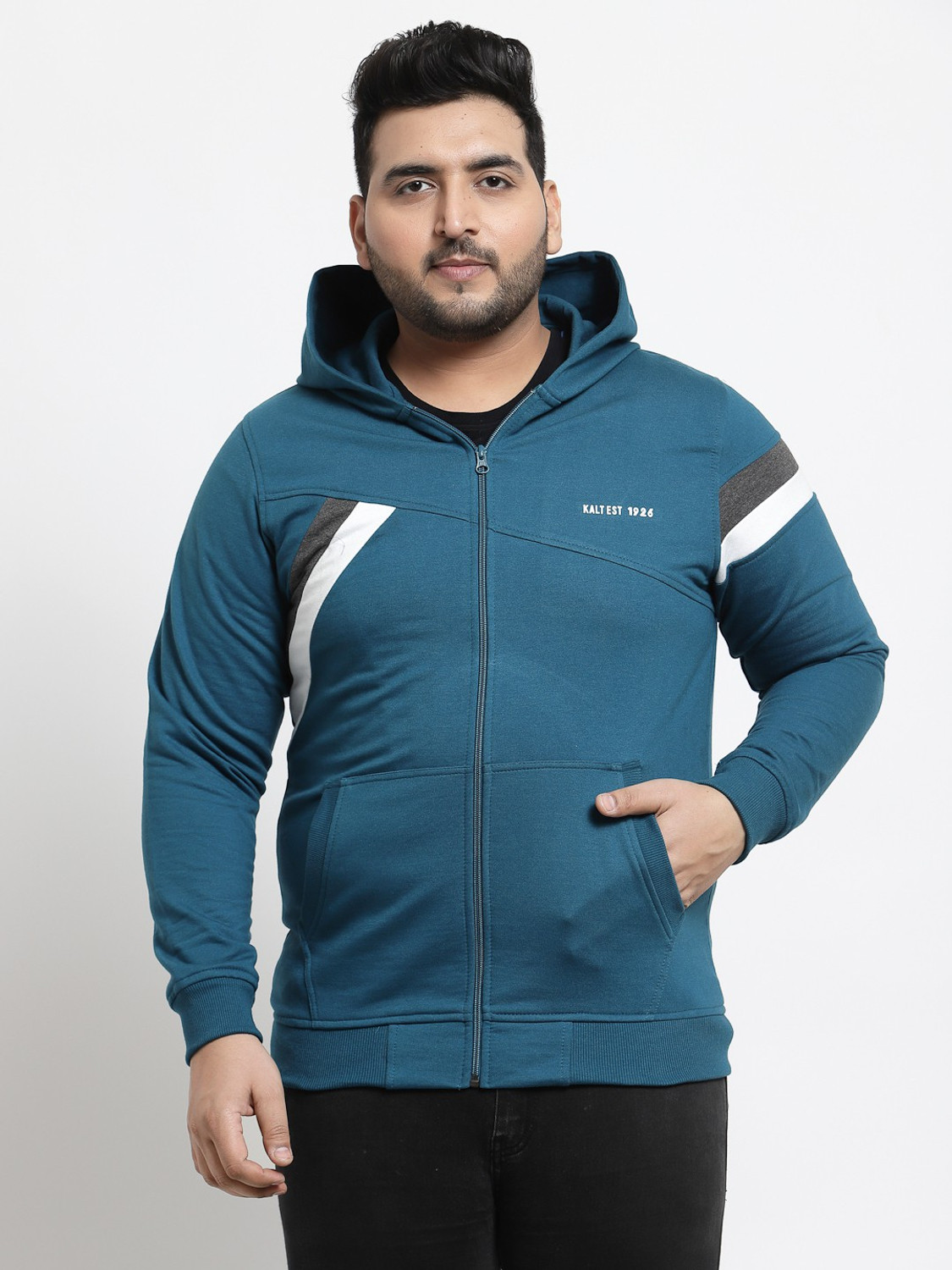 Image of KALT Men Full Sleeve Solid Sweatshirt
