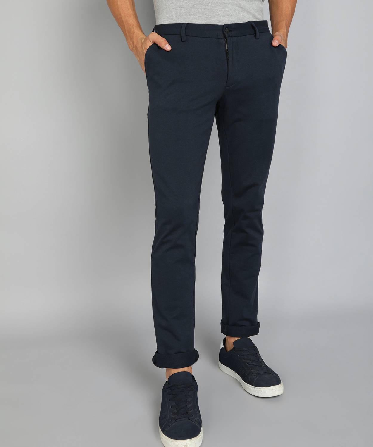 Blackberrys Slim Fit Men Pink Trousers