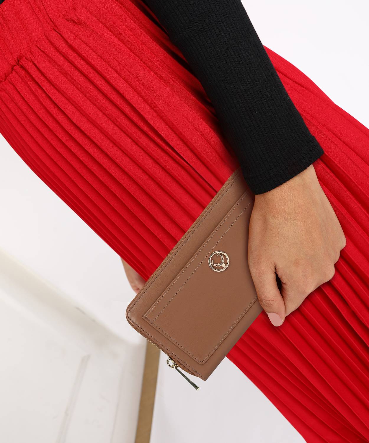 Allen Solly Women Casual Tan Artificial Leather Wallet