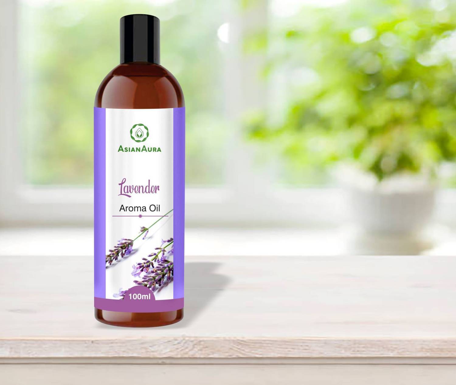 Asian Aura Lavender Diffuser, Aroma Oil, Refill Diffuser Aroma Oil Lavender Fragrance-100ml