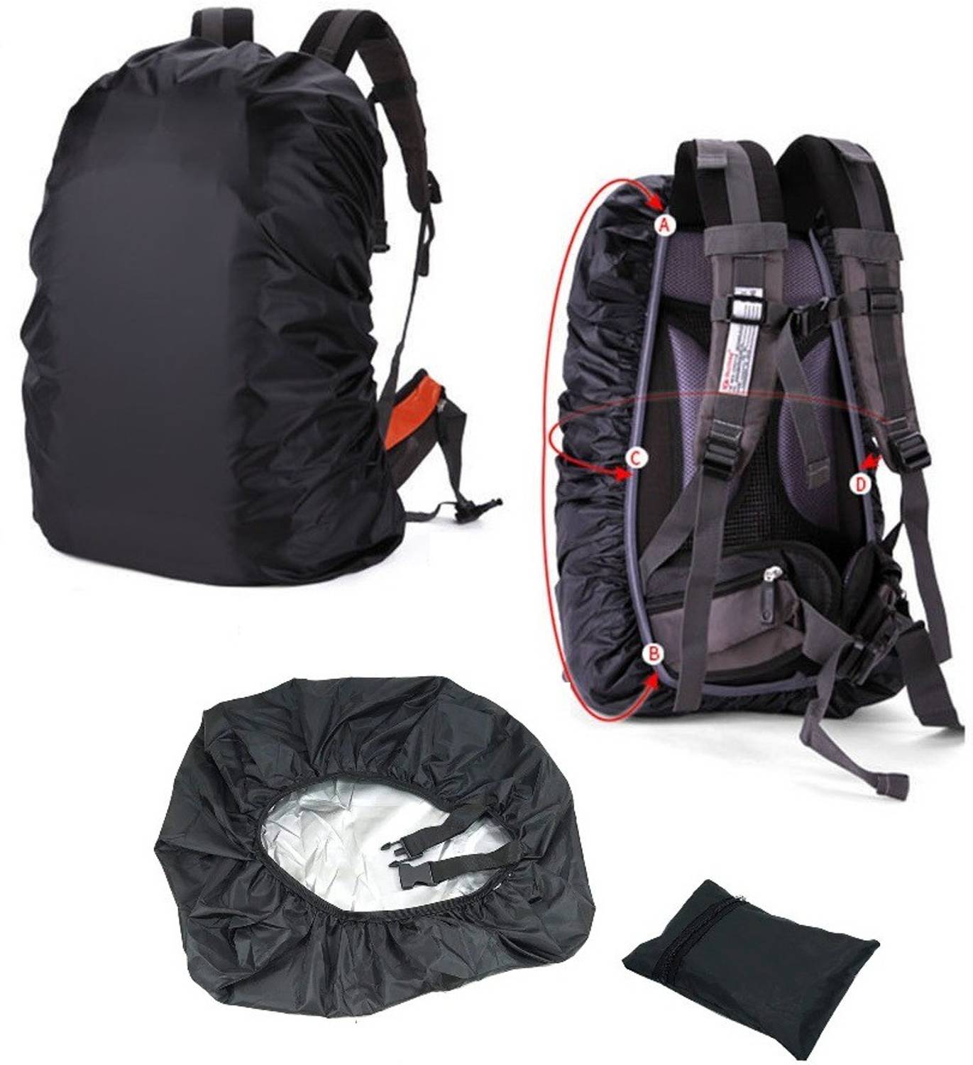 AltiCare BC-01 100% Waterproof Dustproof Cover for Backpack,College Bags,Office Bag,School Bag Luggage Cover