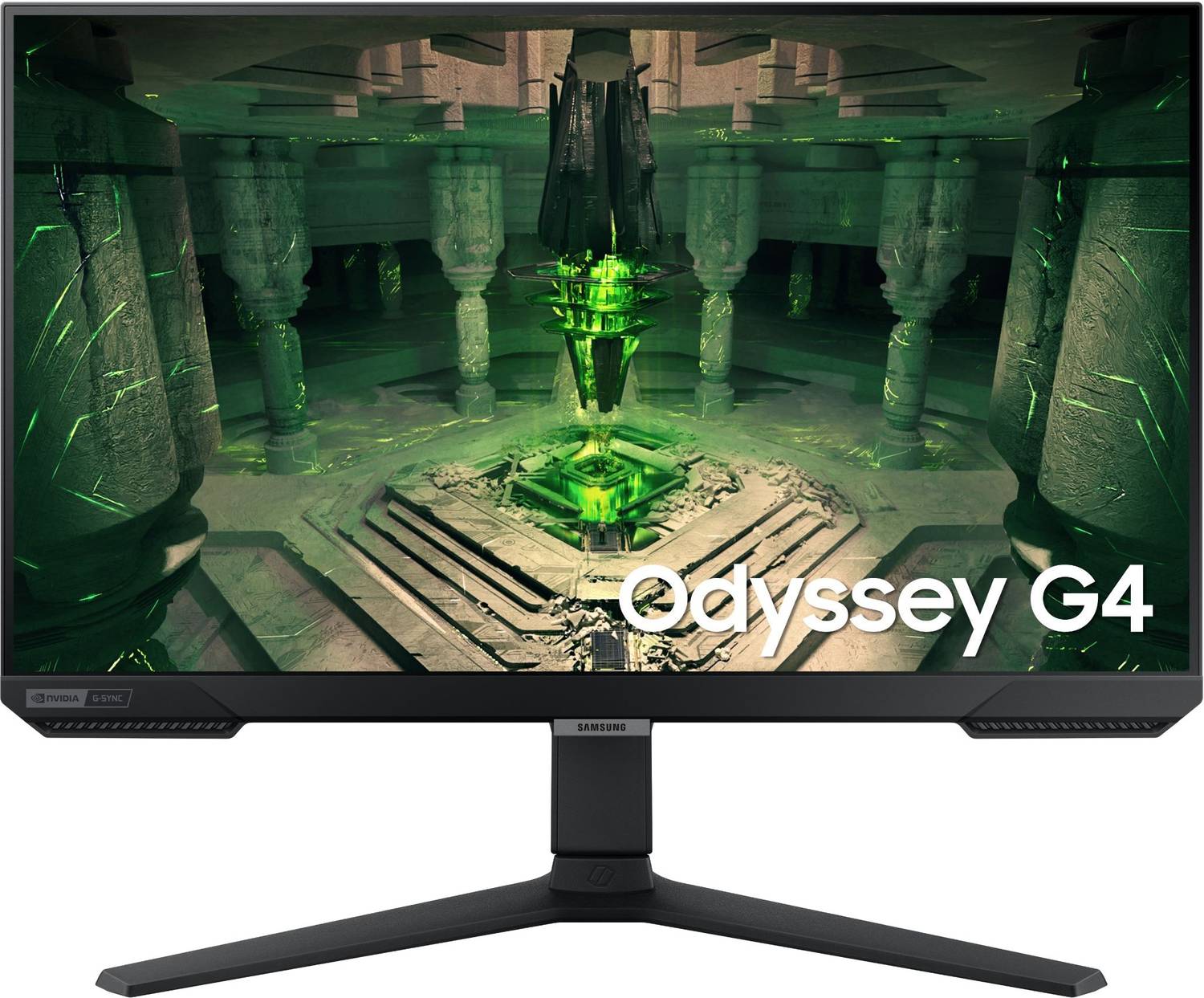 Samsung Odyssey G4 63.5 cm (25 inch) Full HD IPS Panel with Ergonomic Stand, HDR10, Dual Sync Compatible, Wide Viewing Angle Gaming Monitor (LS25BG400EWXXL/LS25BG402EWXXL)