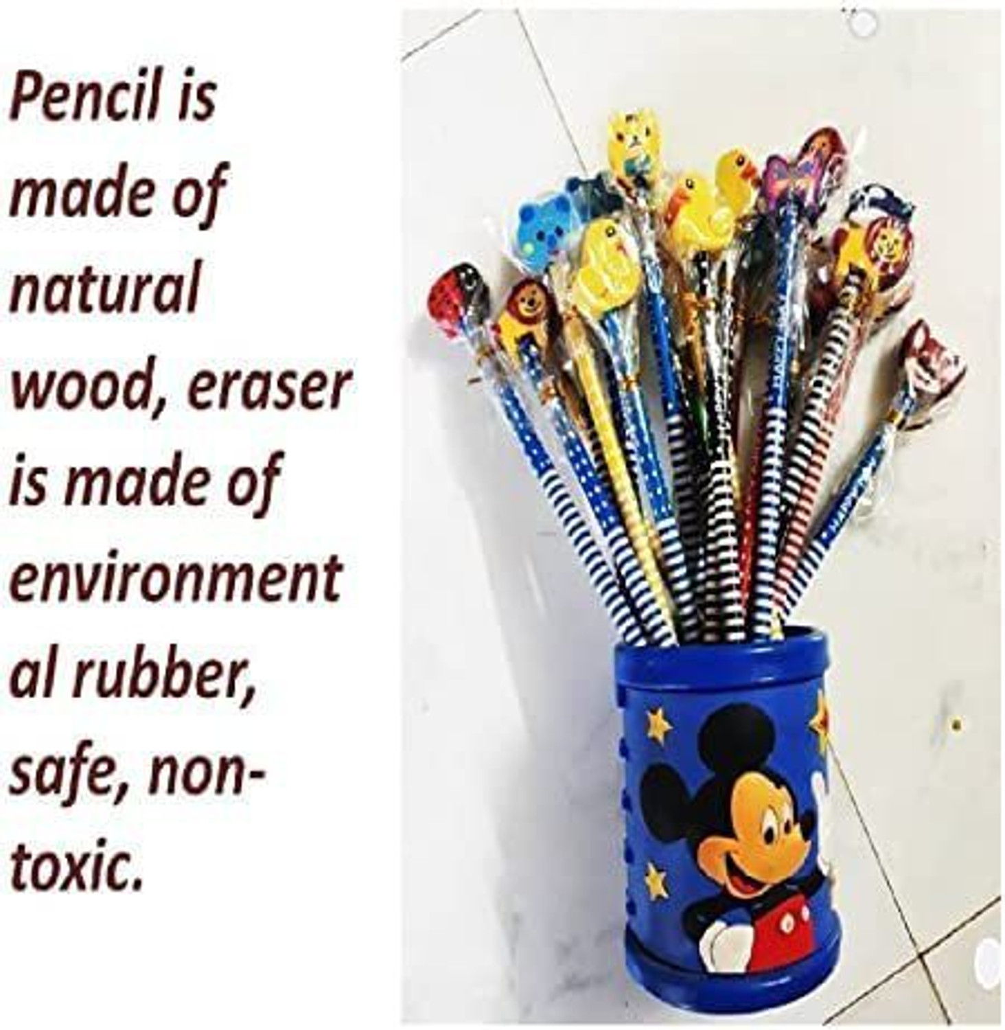 Image of Kartual Birthday Party Return Gift In Bulk For Kids |Boom Pencil With cute Eraser Pencil