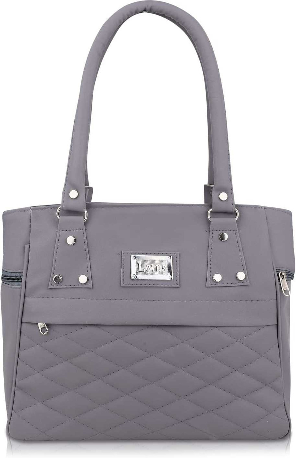 Image of JRD COLLECTION Women Grey Hand-held Bag