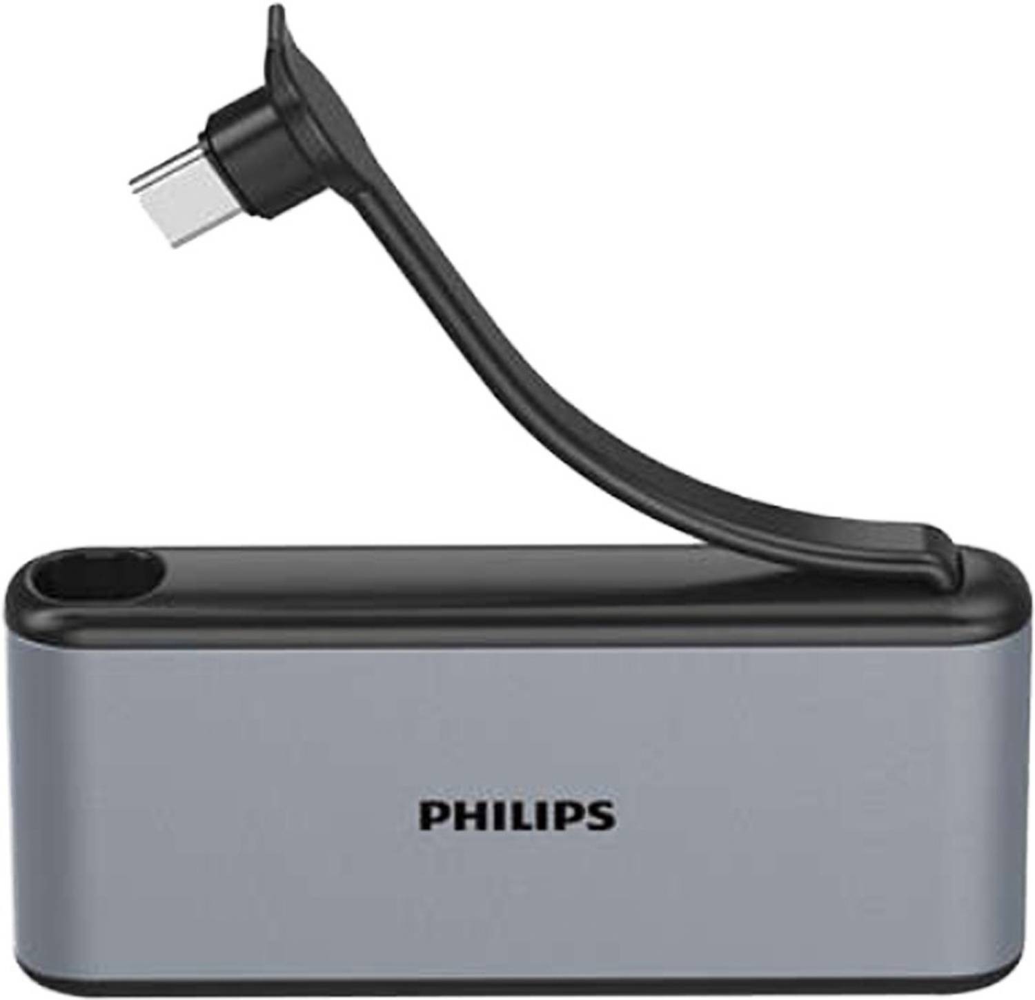 PHILIPS 4 in 1 USB DLK5527C/00 USB Hub(Grey)