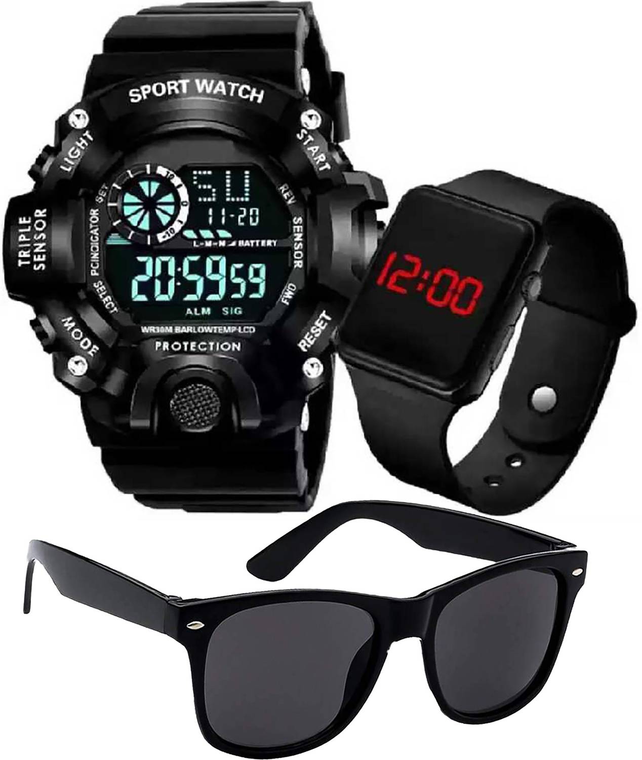 DKERAOD Wrist Watch LED Calendar Waterproof Digital Watch Gi Watc...mo