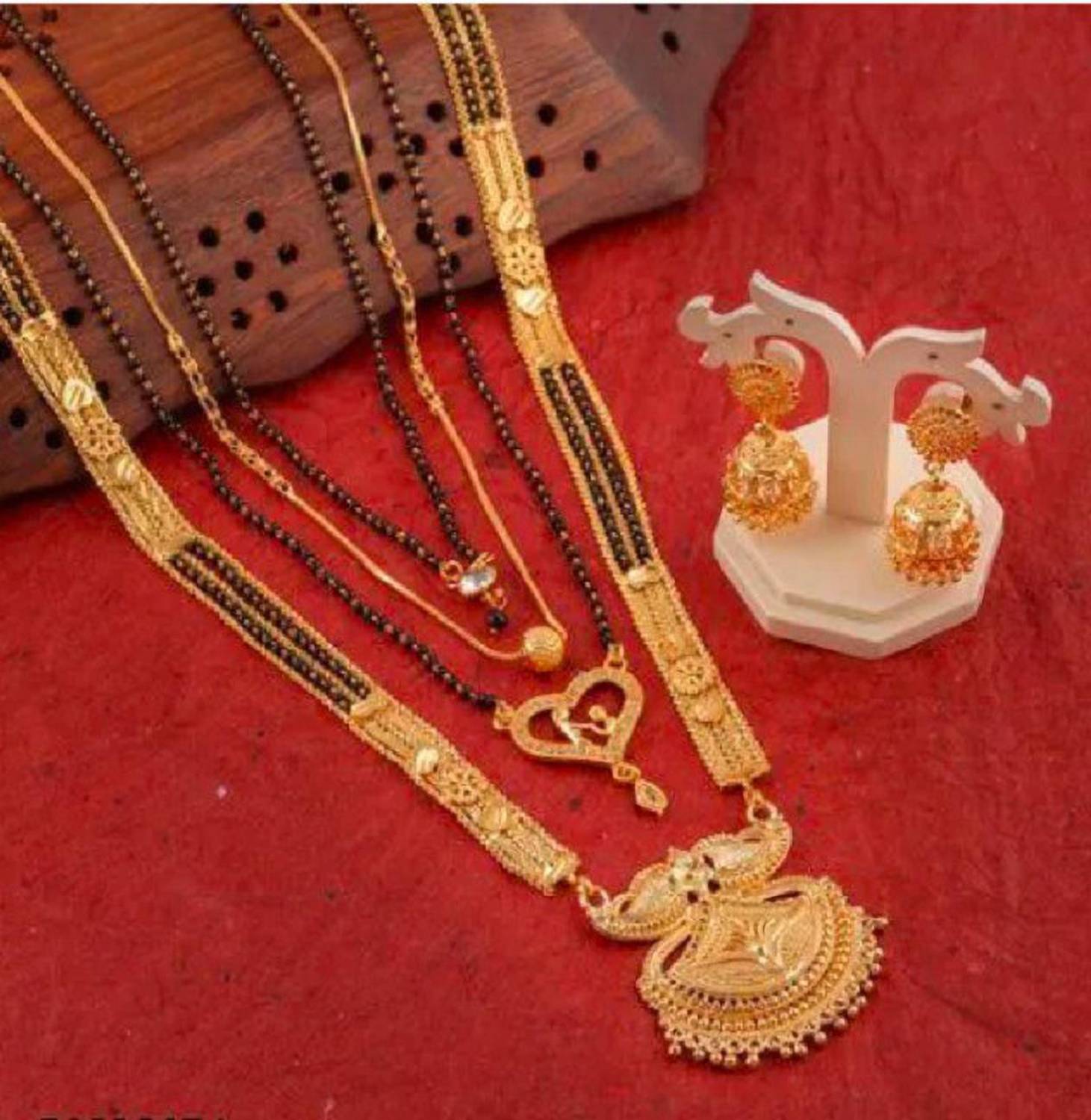 Bhumi09 Alloy Gold-plated Gold Jewellery Set