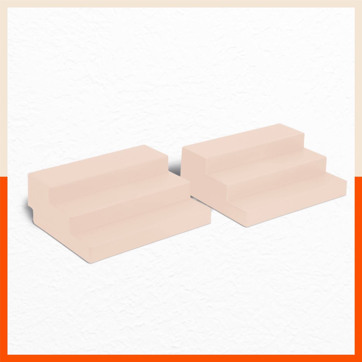 Bathla Stomo Taro Multipurpose Shelf Organizer for Home | Skin – Set of 2 Plastic Wall Shelf