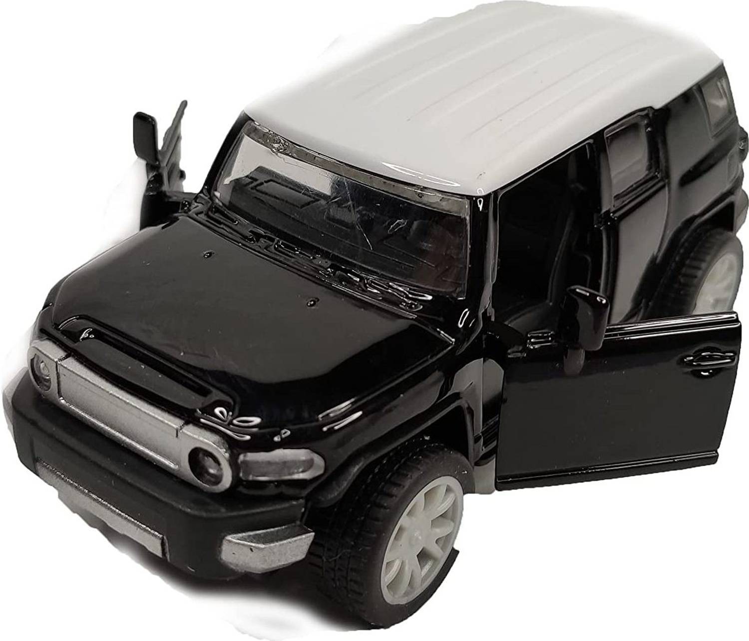 Cabin Hut Heavy Die Cast Pull Back Wheels, Open Doors, Exclusive Look FJZ CRUISERR SUV Toy