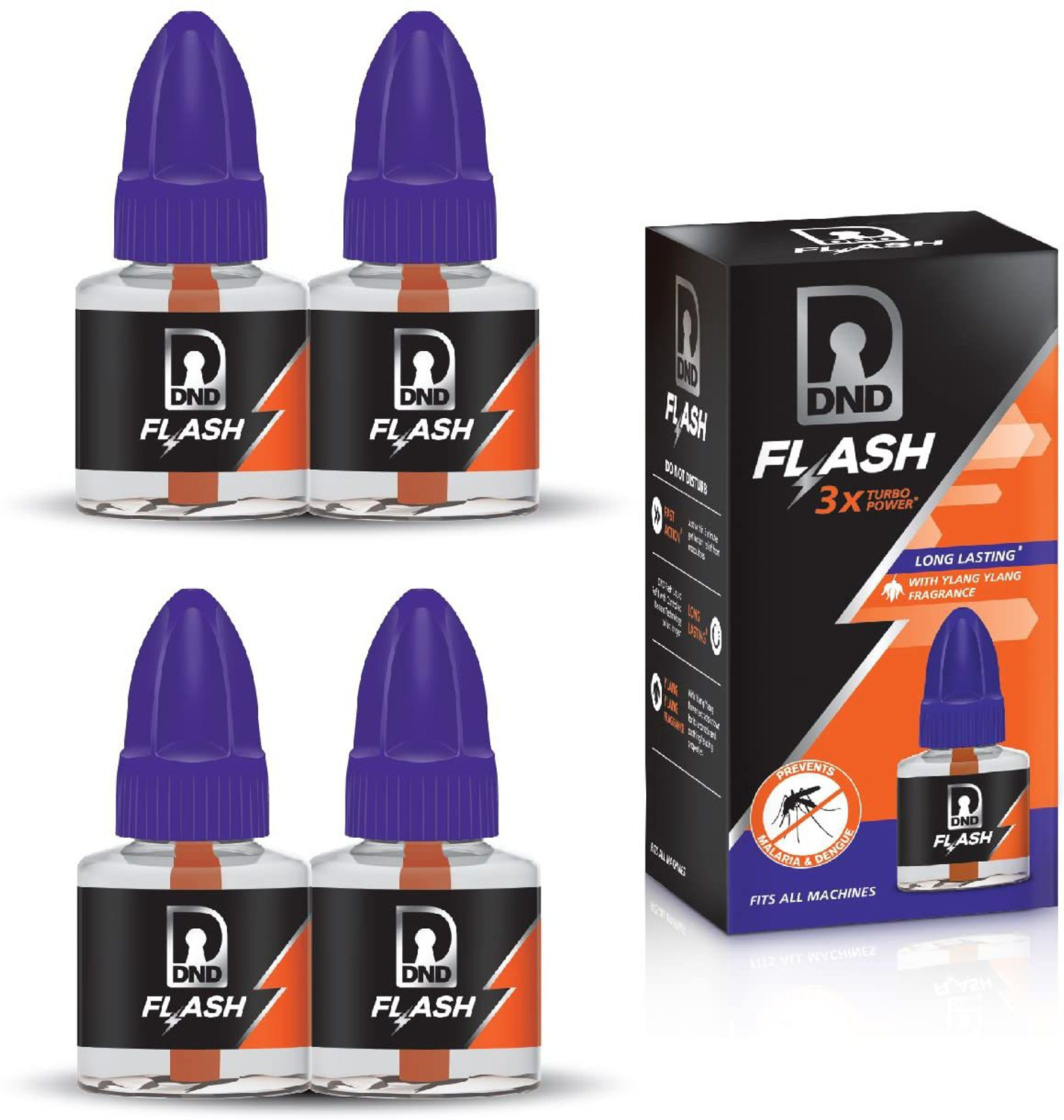 Image of DND Flash Mosquito Repellent Refill|Liquid Vaporiser | 3x Turbo Power | Mosquito Vaporiser Refill