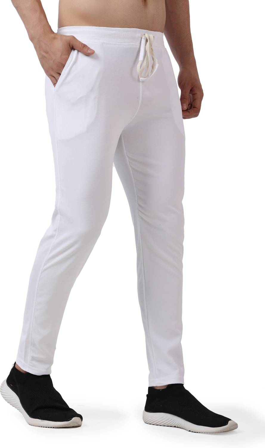 bulldozerbaba Solid Men White Track Pants