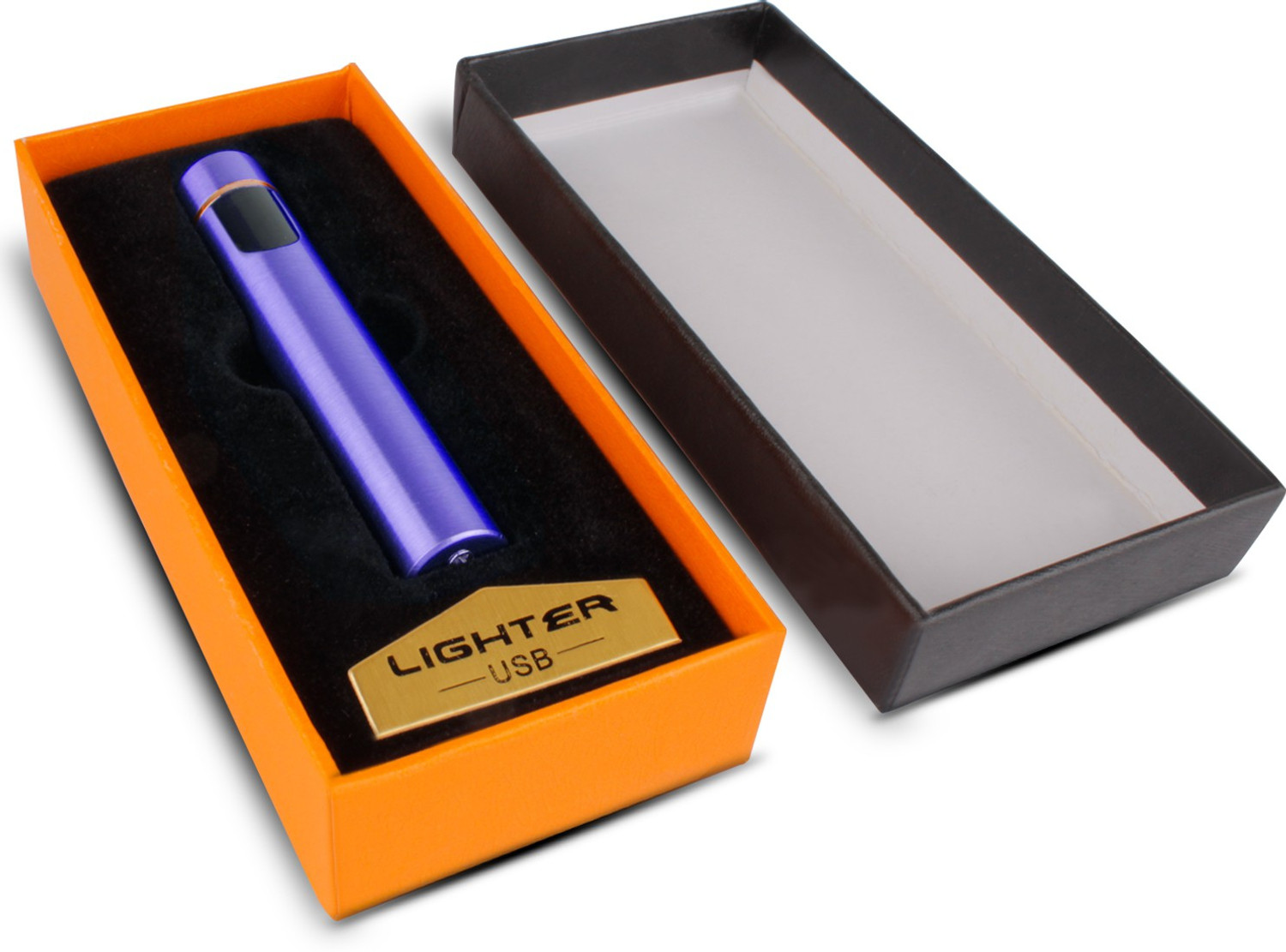 Image of WRADER Sleek Rechargeable Flameless Cigarette Lighter with On /Off Touch Sensor Plasma Lighter Butane Free Cigarette Lighter for Smoking Windproof Cigarette Lighter