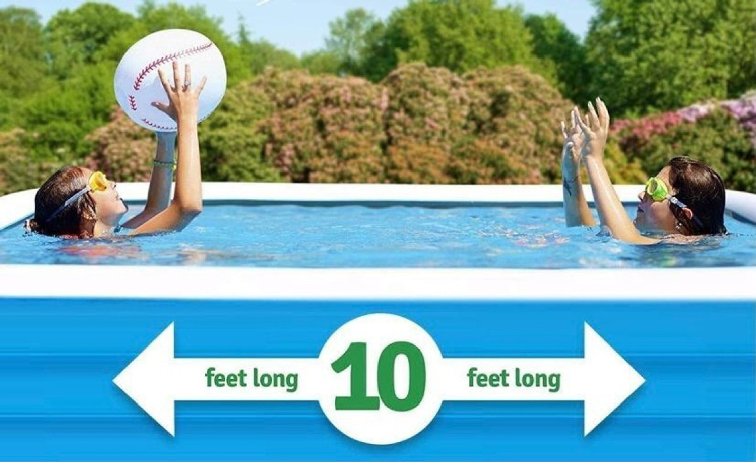 Image of AP Choice Portable baby Bath Tub with Electric Air Pump (10 Feet, ) Inflatable Swimming Pool