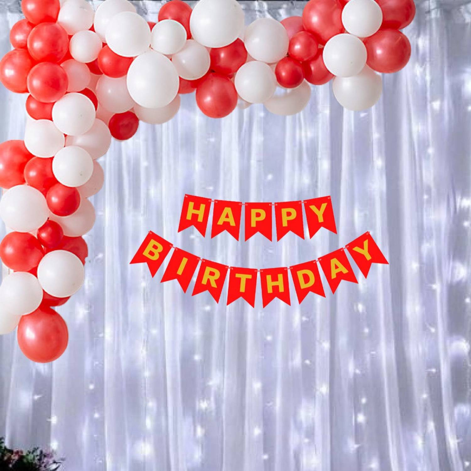 1iAM Canopy / Cabana Birthday White and Red 44 Combo Pack