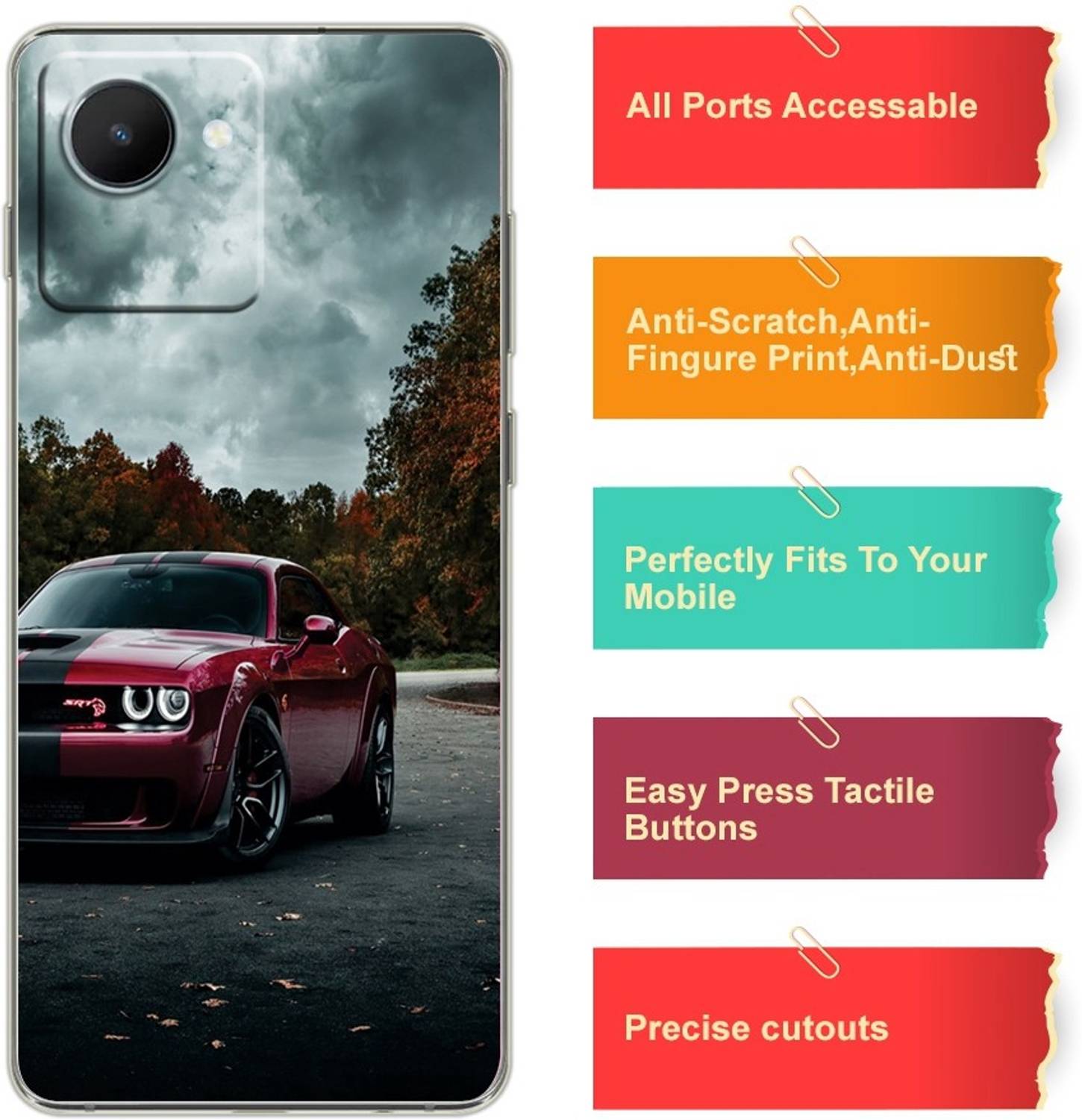 omnmo Back Cover for Oppo Realme C30 - Image 3
