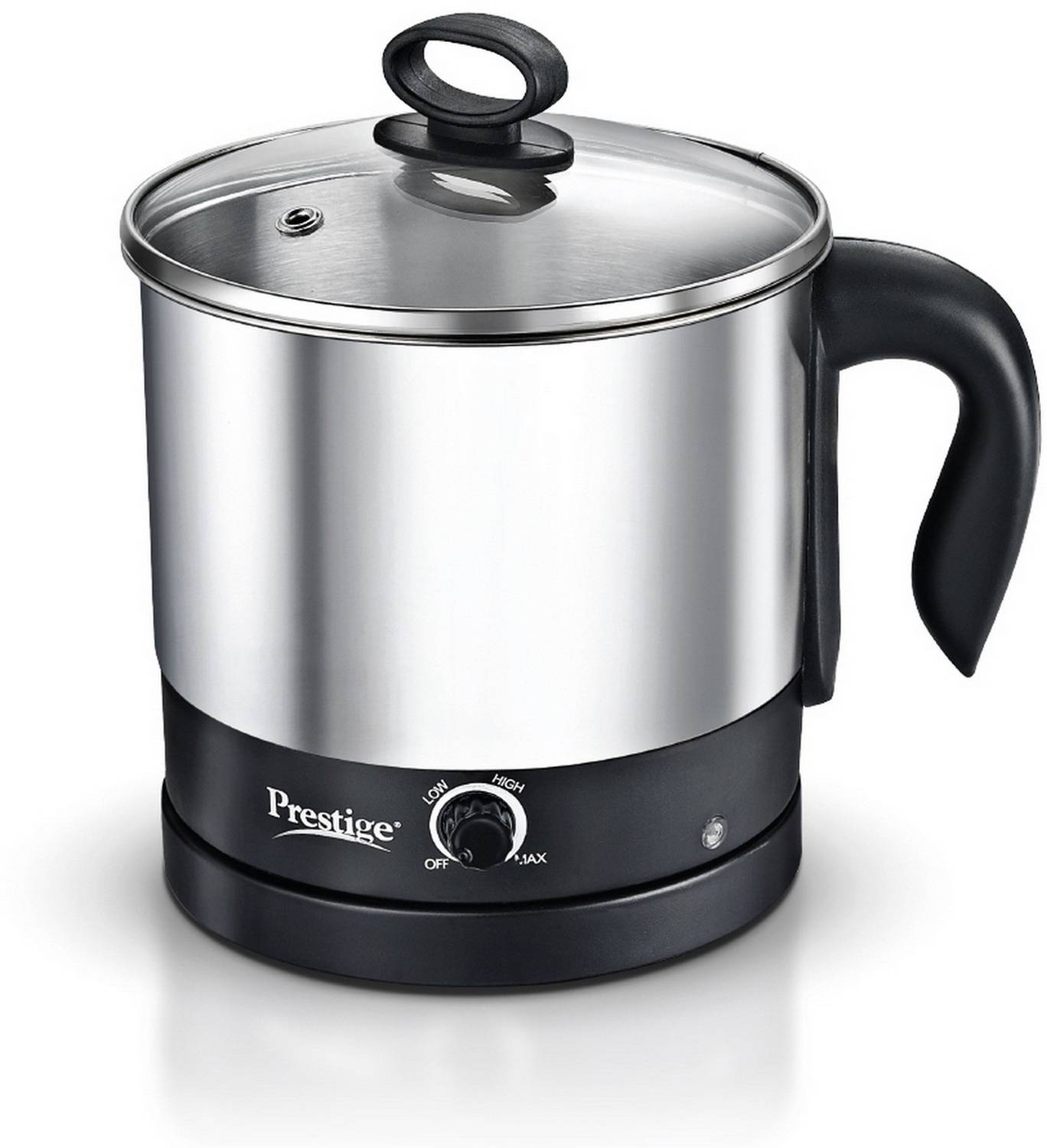 Prestige PMC 3.0+ Accessories(Idli Stand 3 plates, Egg Boiling Rack with Stand, Steamer) Multi Cooker Electric Kettle — Electric Kettles