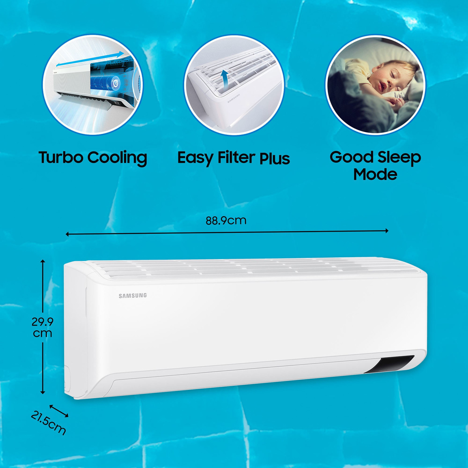 Image of Samsung 2021 Model 1.5 Ton 4 Star Split Inverter AC
