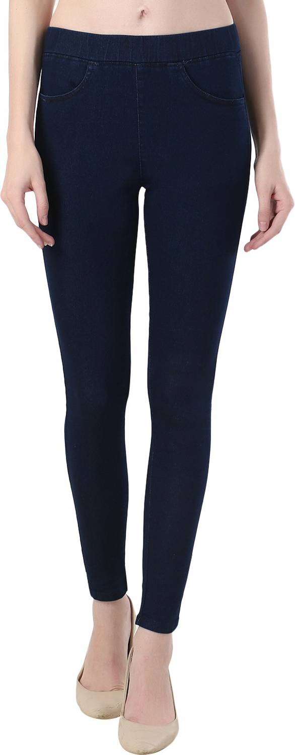 3BUTTERFLIES Dark Blue Jegging