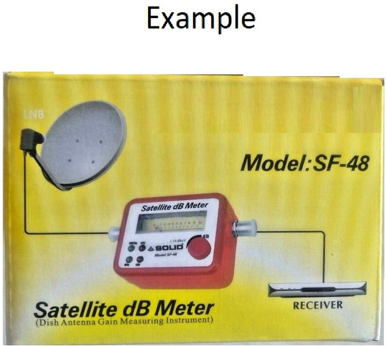Image of SS Sales SF-45 & 48 Analogue Satellite Signal Db Meter for Full Hd Dth Network Setting Solid Powerox sf9506 4Satellite Finder For All DTH Cable TVs Non-magnetic Electronic Level