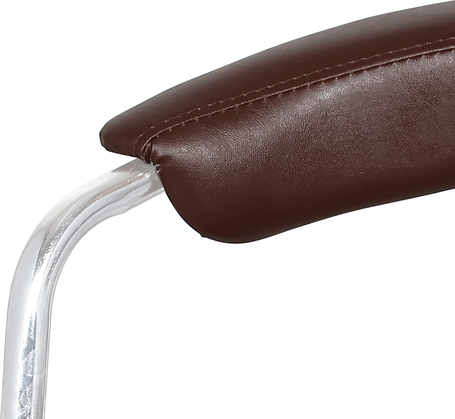 Image of Da URBAN Classic Height Adjustable & Revolving Bar Stool / Kitchen Chair with Wheels Leatherette Bar Stool