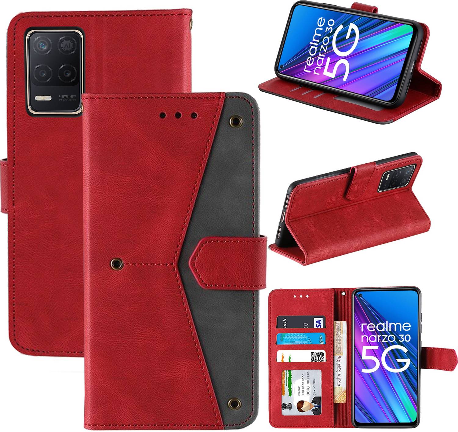 Autofocus Flip Cover for Realme Narzo 30 5G