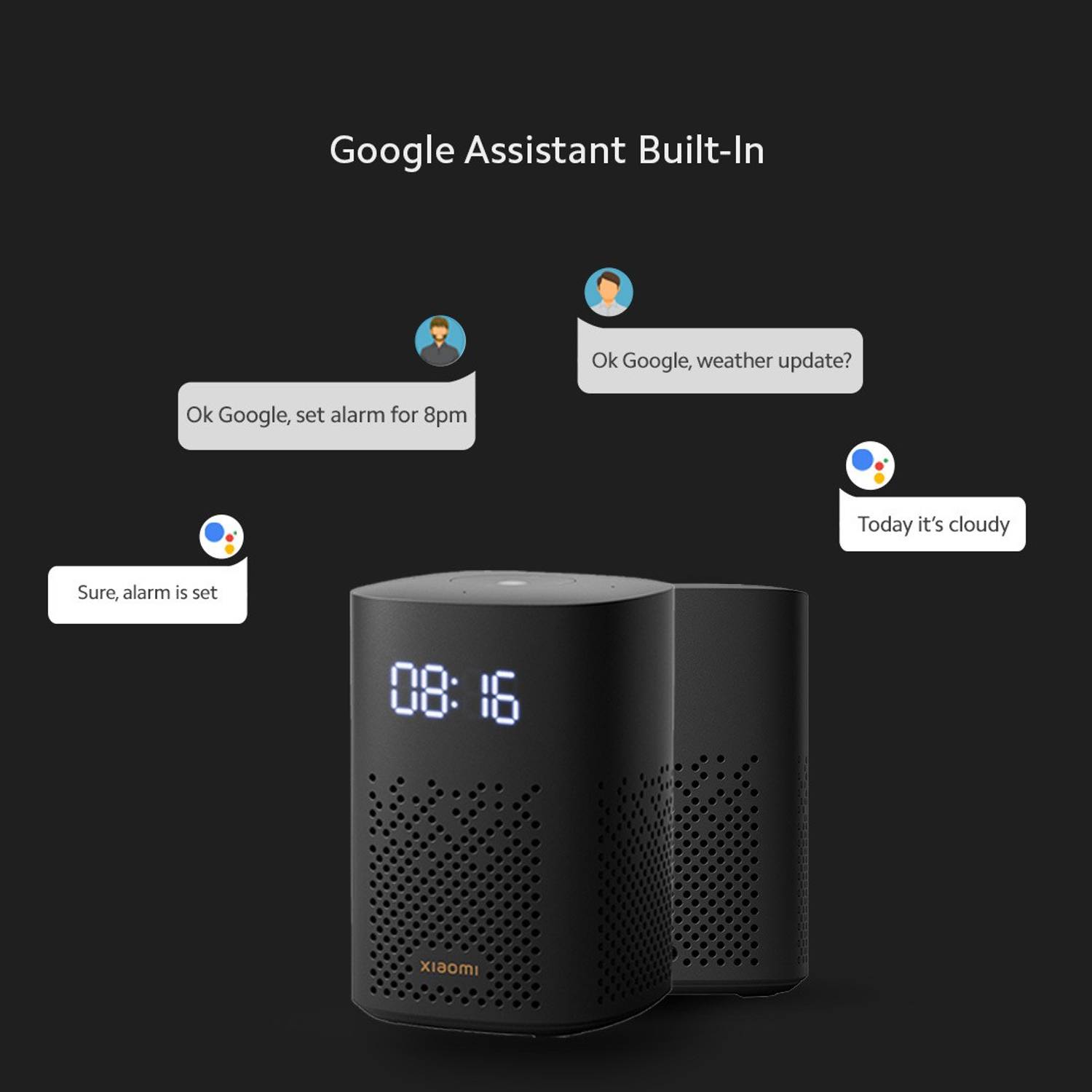 Mi with Google Assistant Smart Speaker Black - Image 3