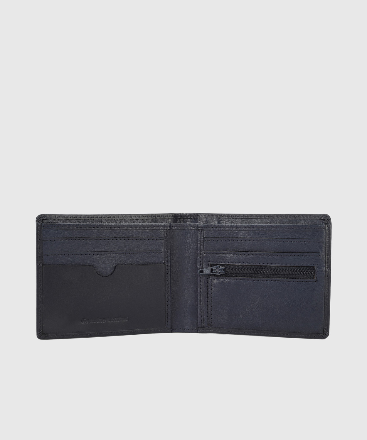 Image of WROGN Men Blue Genuine Leather Wallet