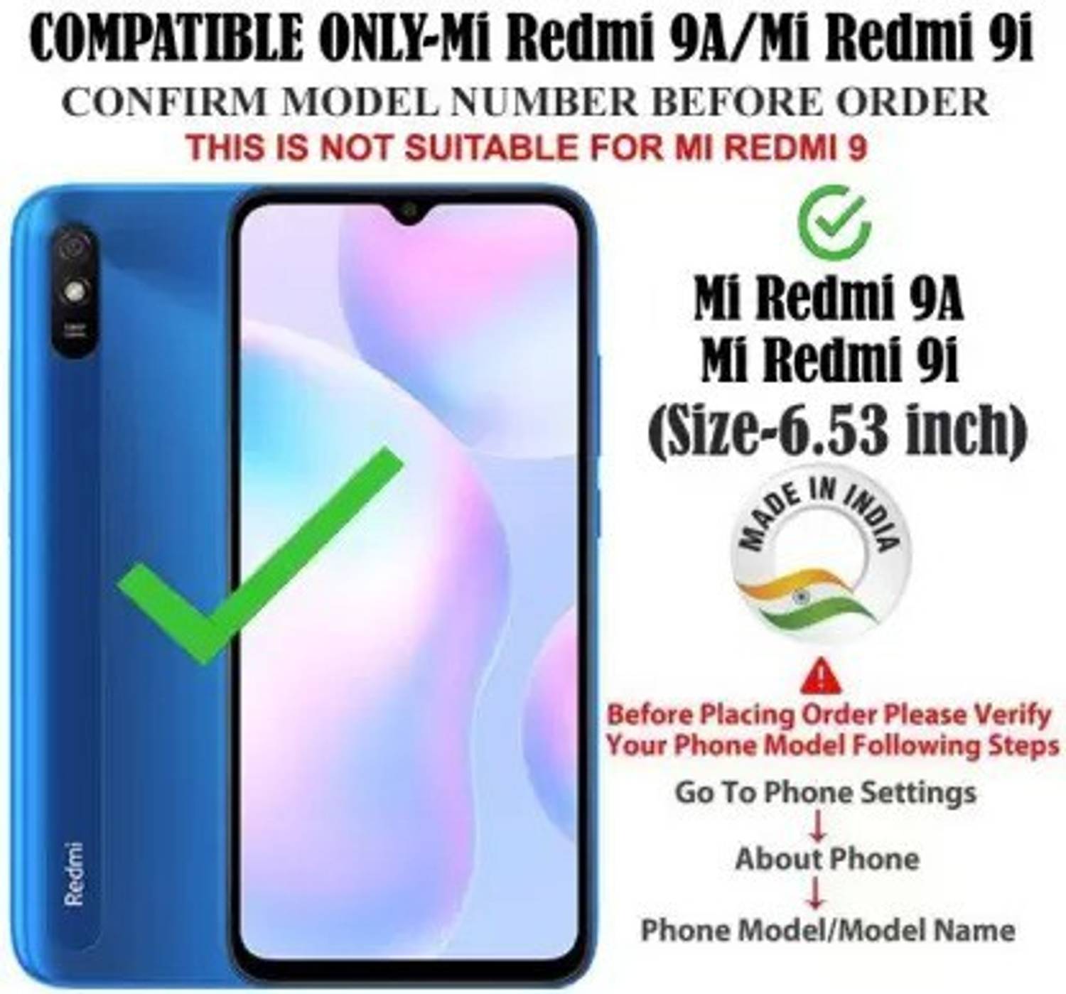 XINNI Cover per Xiaomi Redmi 9AT/Redmi 9A, Protezione Schermo Integrata 360 Gradi Antiurto Custodia, Rugged Doppia Faccia Bumper Trasparente Full Guscio Fronte Retro Case, Nero