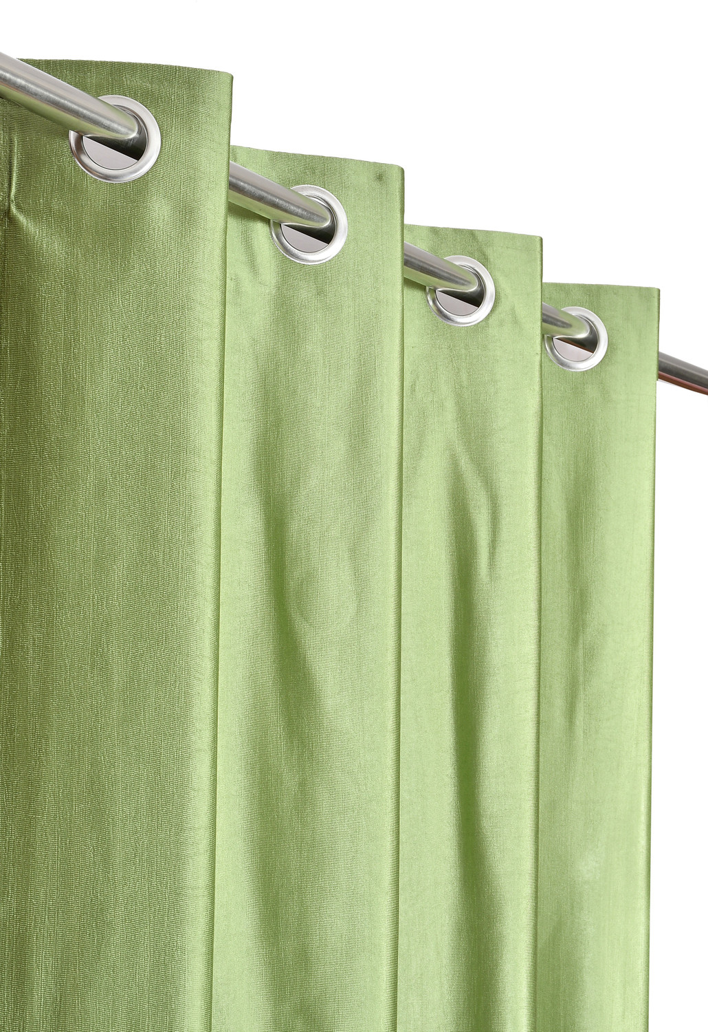 Image of Arick Home 182 cm (6 ft) Shower Polyester Semi Transparent Curtain (Pack Of 2)