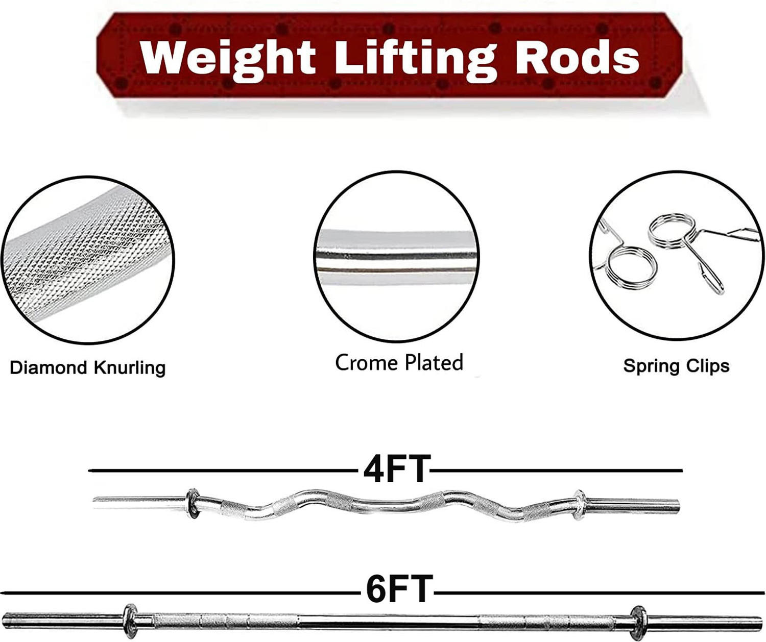 Image of YMD 70 kg Premium Rubber Plates (2.5X4 5X4 10X4) 4FT Curl 6FT Straight 28MM Rod Home Gym Combo