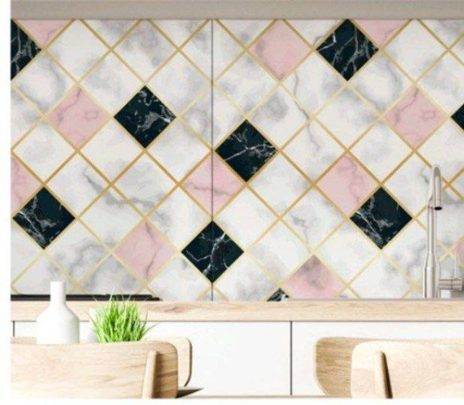 Amezia 200 cm x 60 cm Waterproof Classics Vinyl Wallpaper