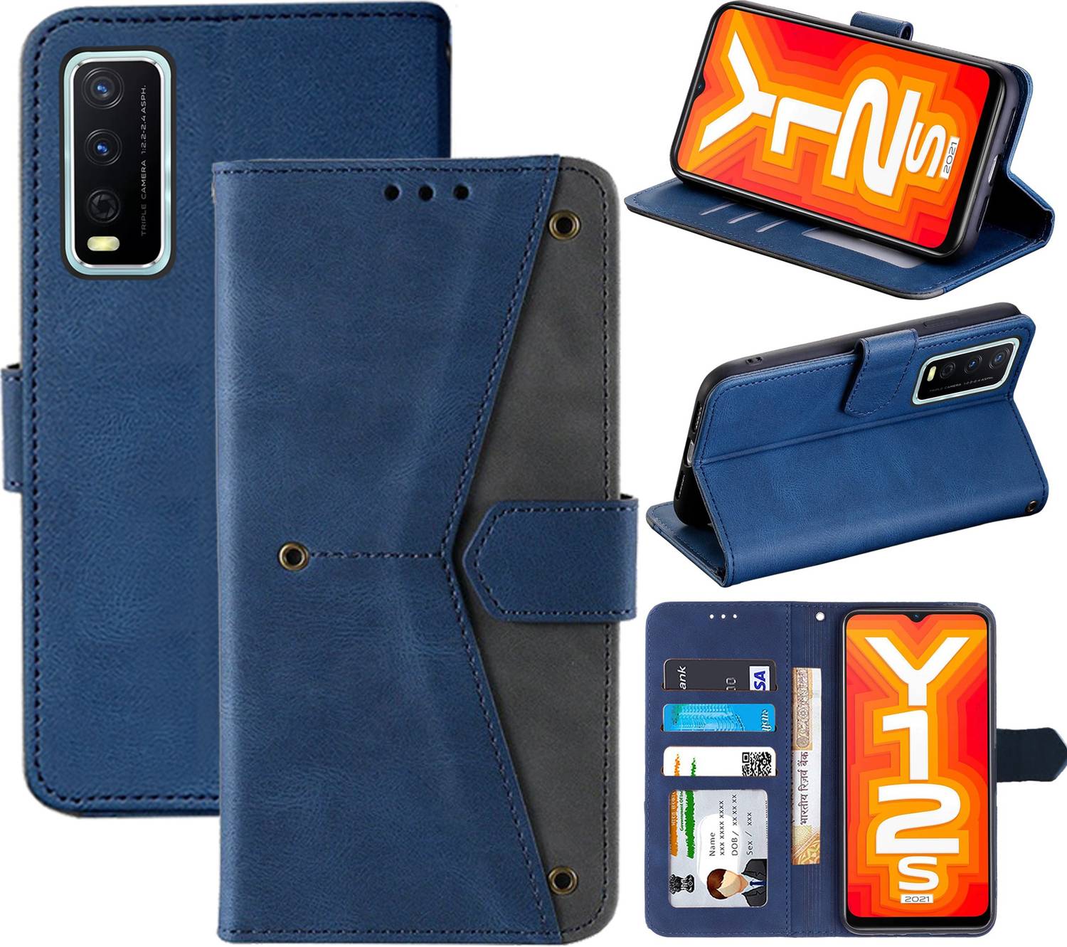 Autofocus Flip Cover for Vivo Y12s 2021
