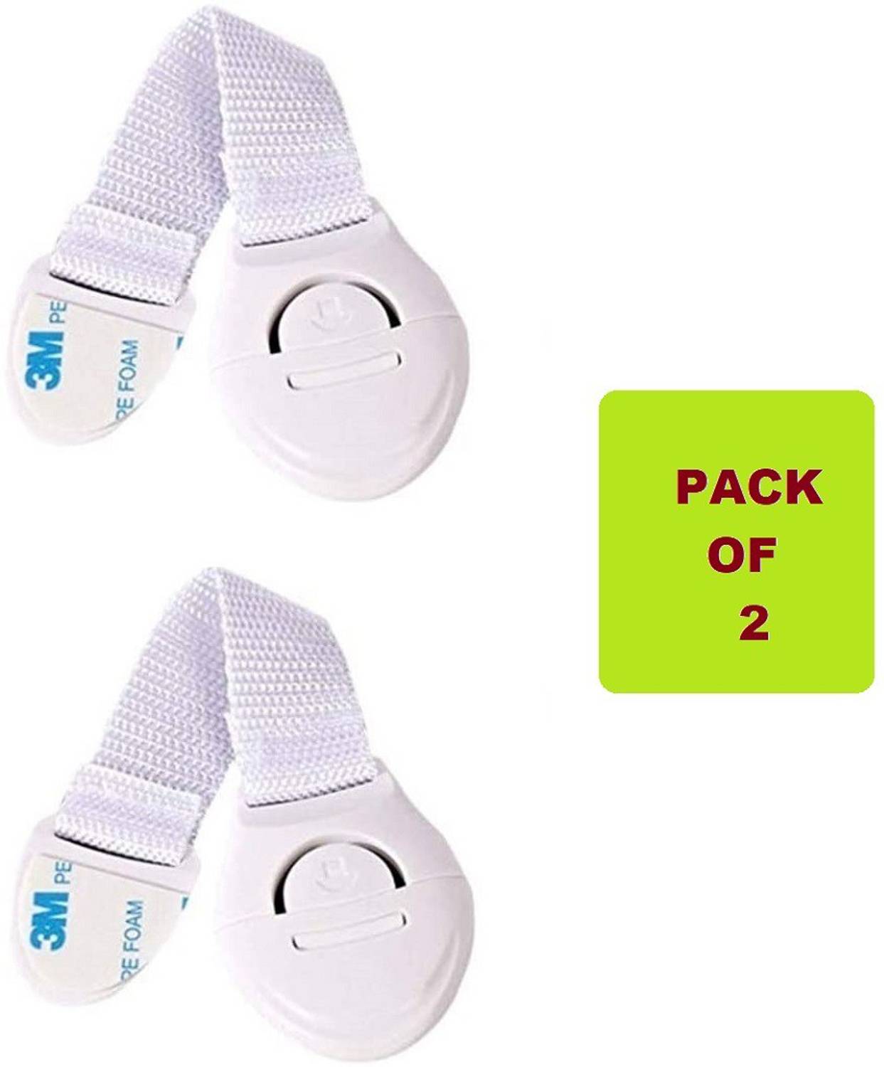 Bichwaliya 2 Pieces Baby Safety & proofing Flexible Nylon Strap Locks for Multi-Purpose Use