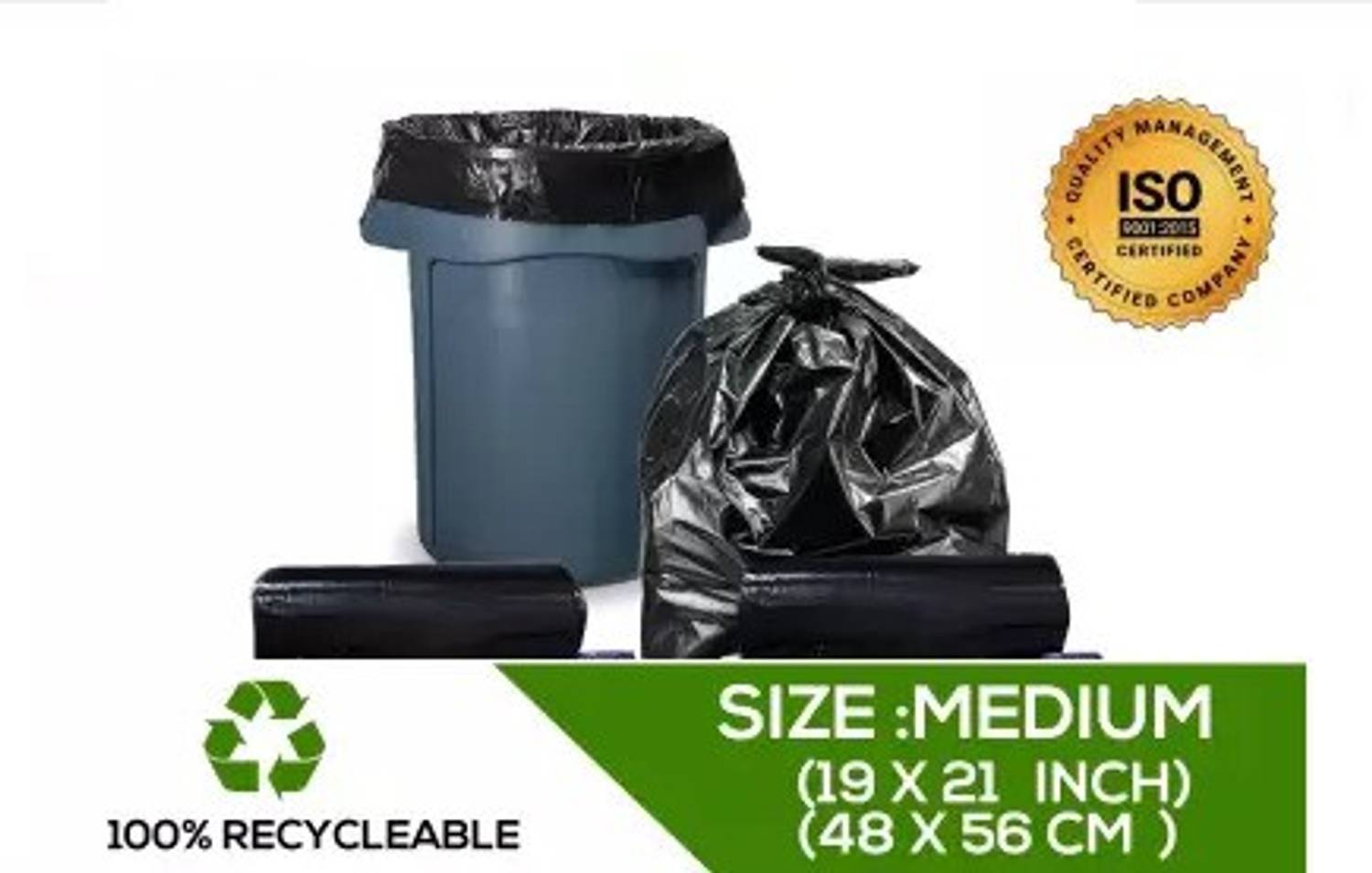ALEX INDIA MARKETING 60 pcs Medium 20 L Garbage Bag (60Bag ) Medium 20 L Garbage Bag Pack Of 60