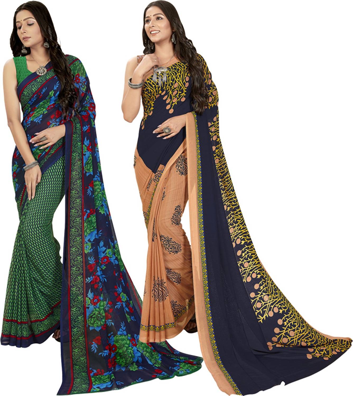 Anand Sarees Printed Daily Wear Georgette Saree