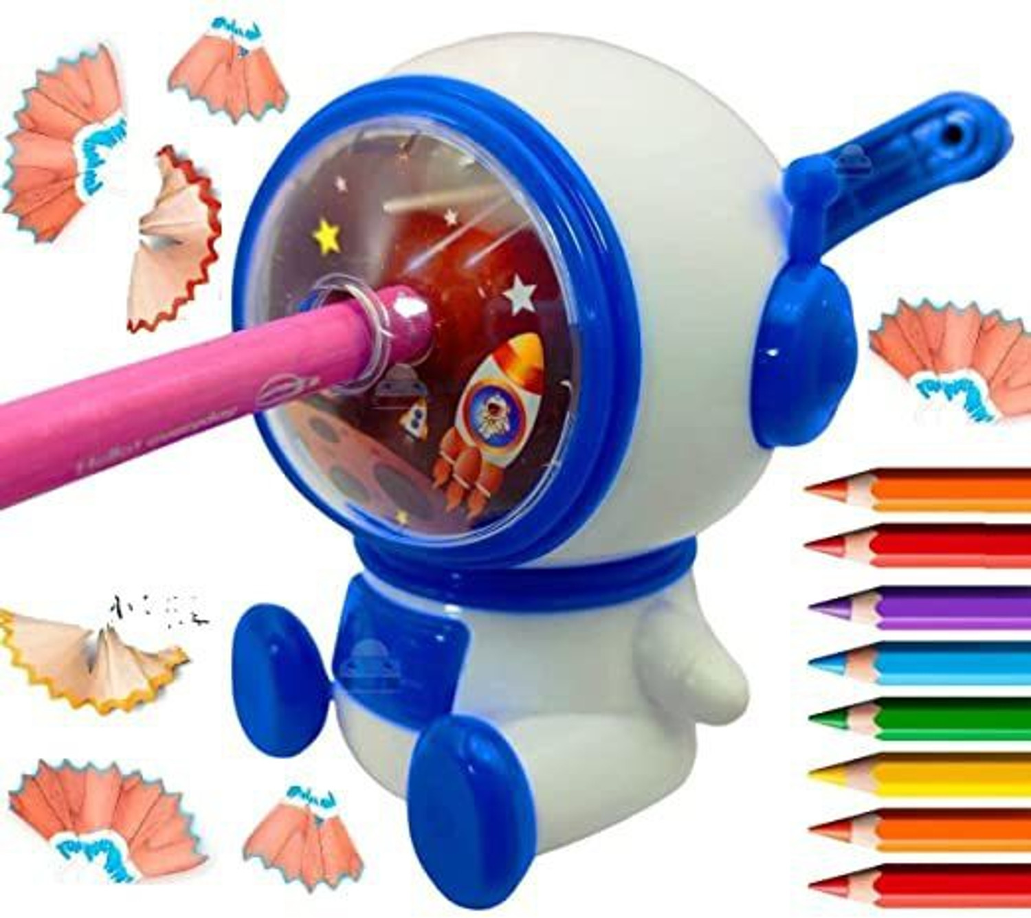Image of Pencilwala Sharpner Space Theme Boys Girls Pencil Sharpener(Set of 1, Multicolor) ROTTER Sharpeners