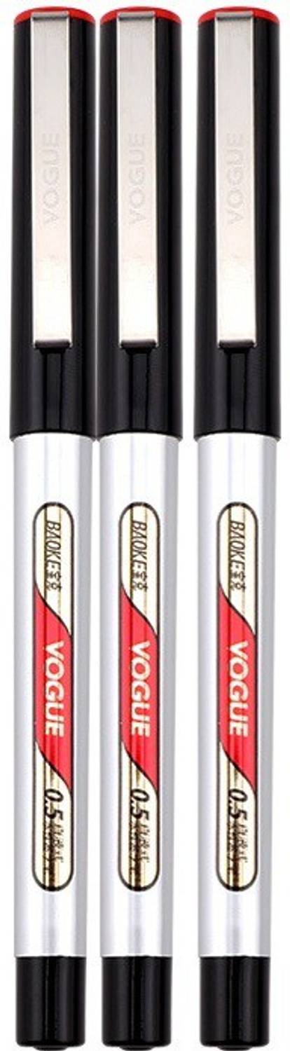Baoke 0.5mm Tip Red Smooth Gel Ink Rollerball Pen For Office,School&Collage Supplies Gel Pen