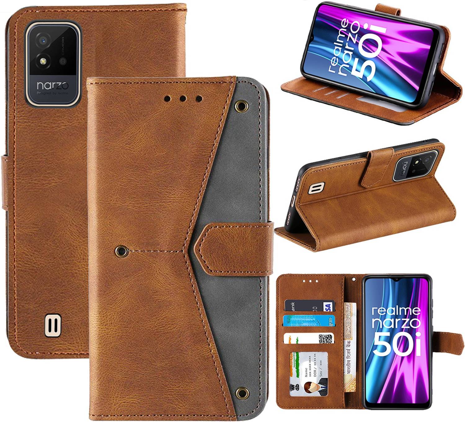 Autofocus Flip Cover for Realme Narzo 50i