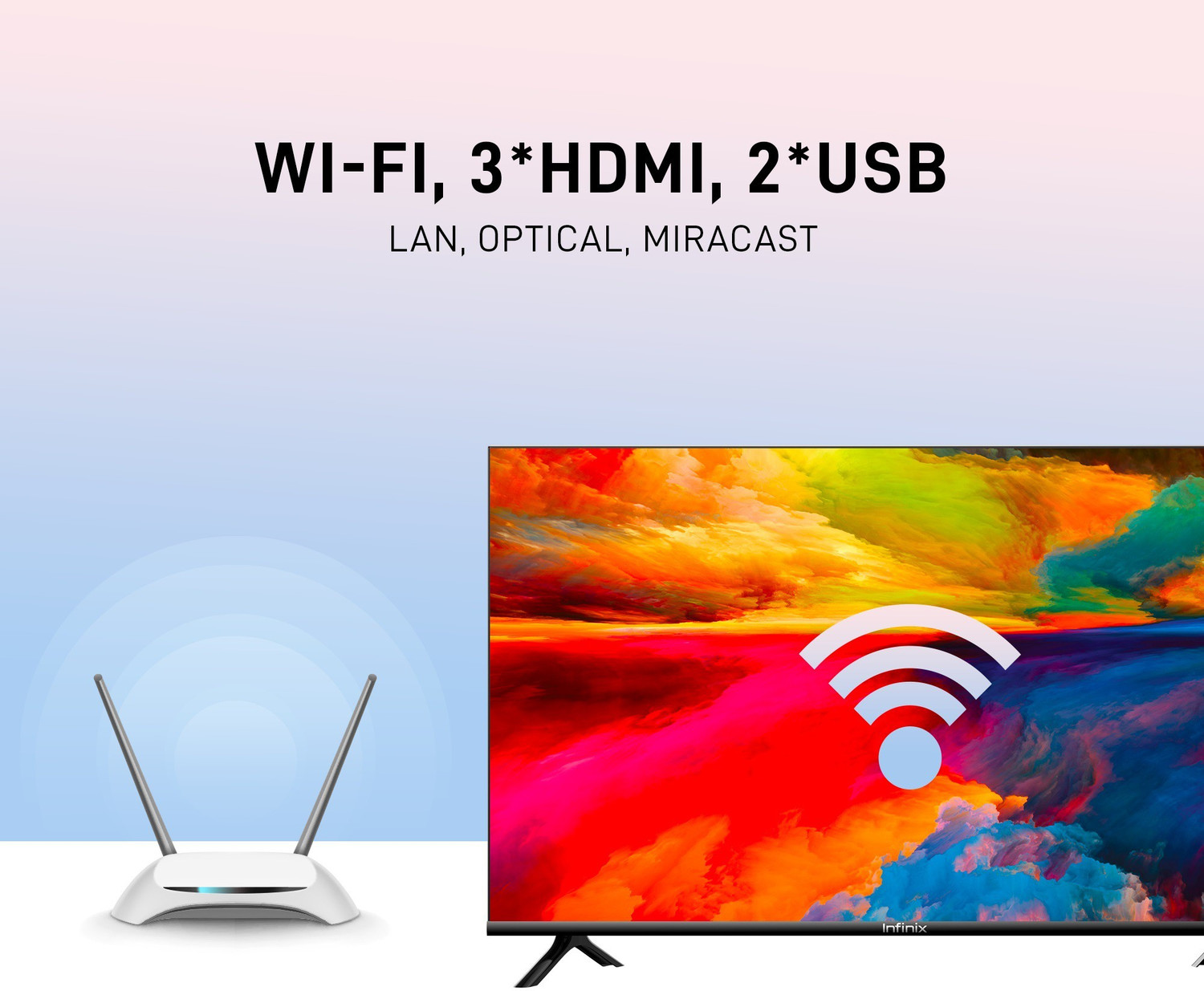 Image of Infinix Y1 80 cm (32 inch) HD Ready LED Smart Linux TV with YouTube & Pre-loaded Apps, Wifi Enabled, Miracast, Web Browser
