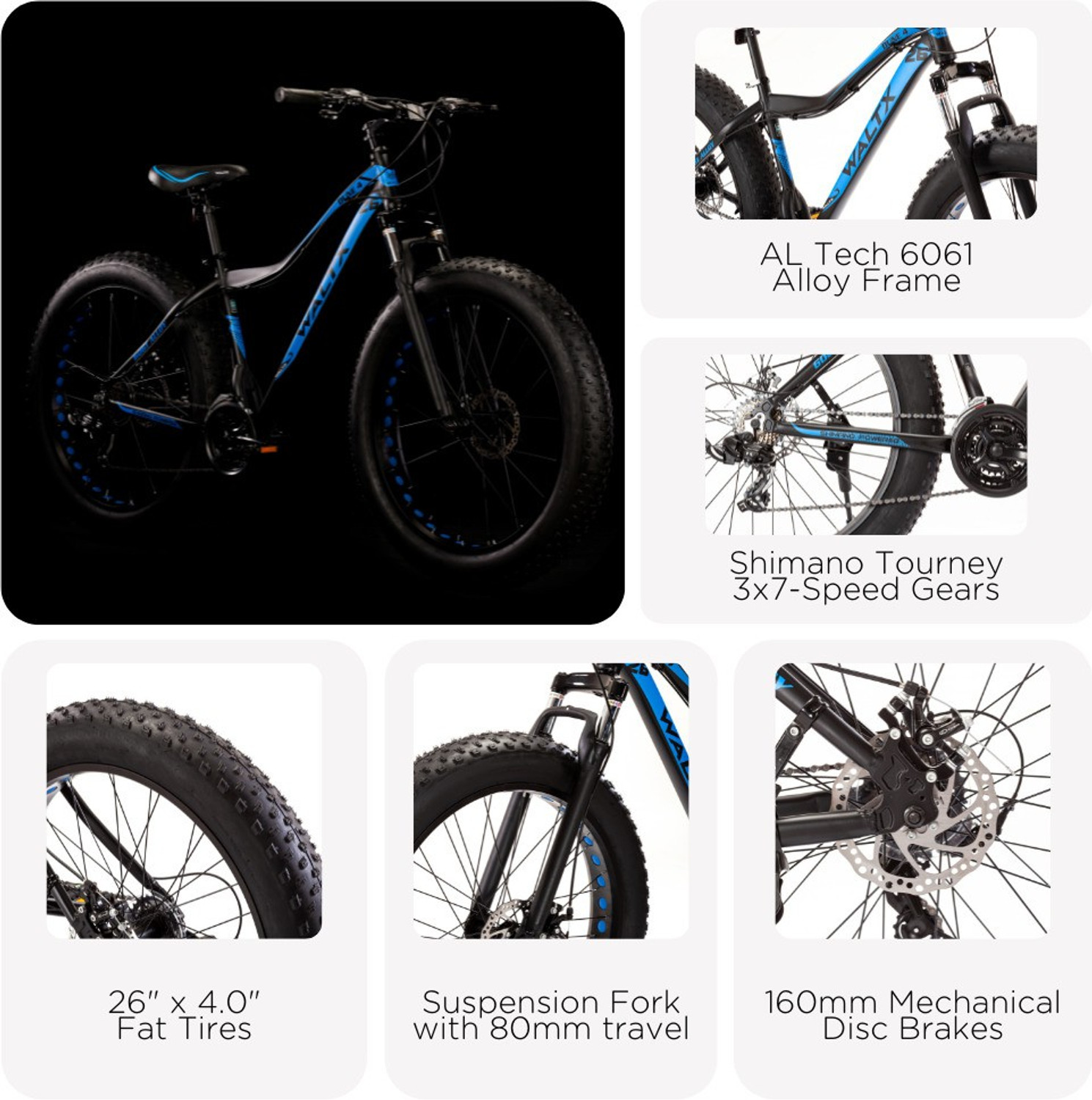 Image of WALTX Dune 4 - Front Suspension 26 T (inch) Fat Tyre Cycle