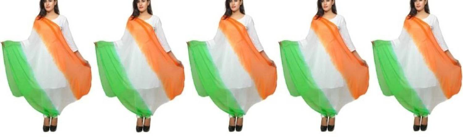 SKANDU Chiffon Striped Women Dupatta