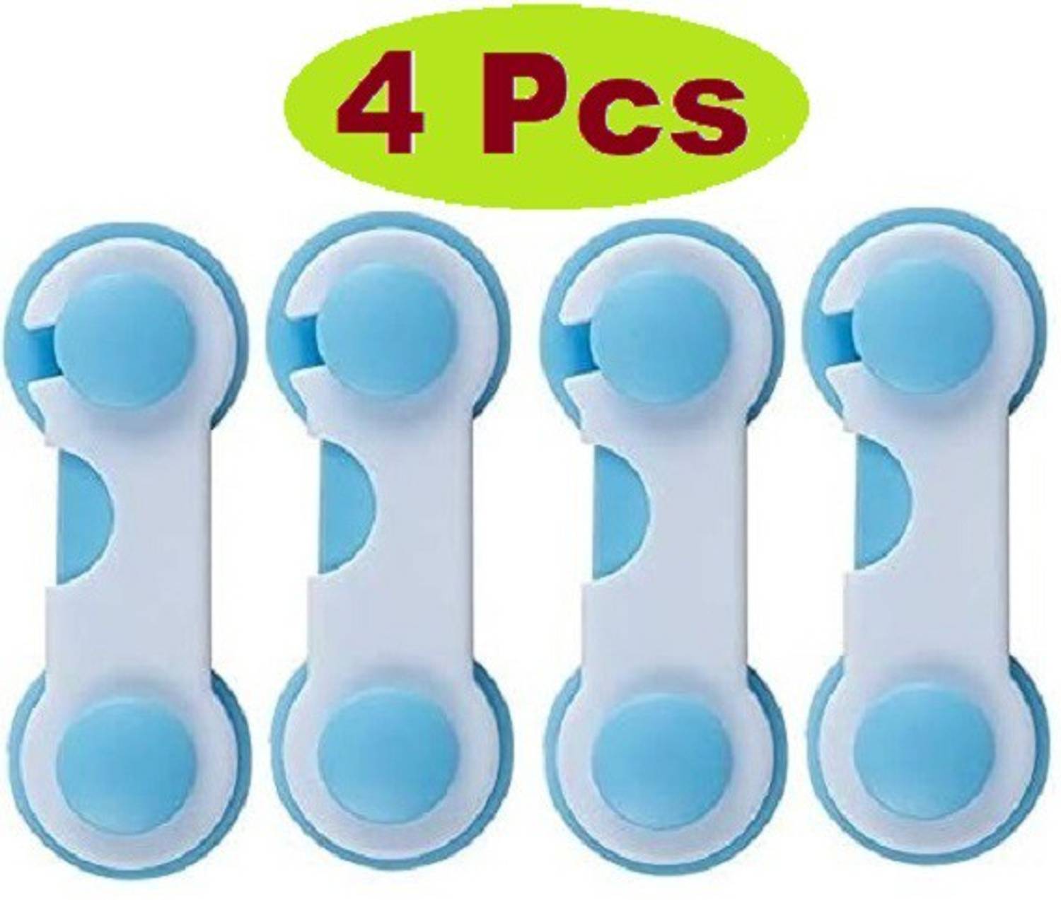 Bichwaliya Baby Safety Self Adhesive Cabinet Locks for Door, Drawers & Appliances (4 Pcs)