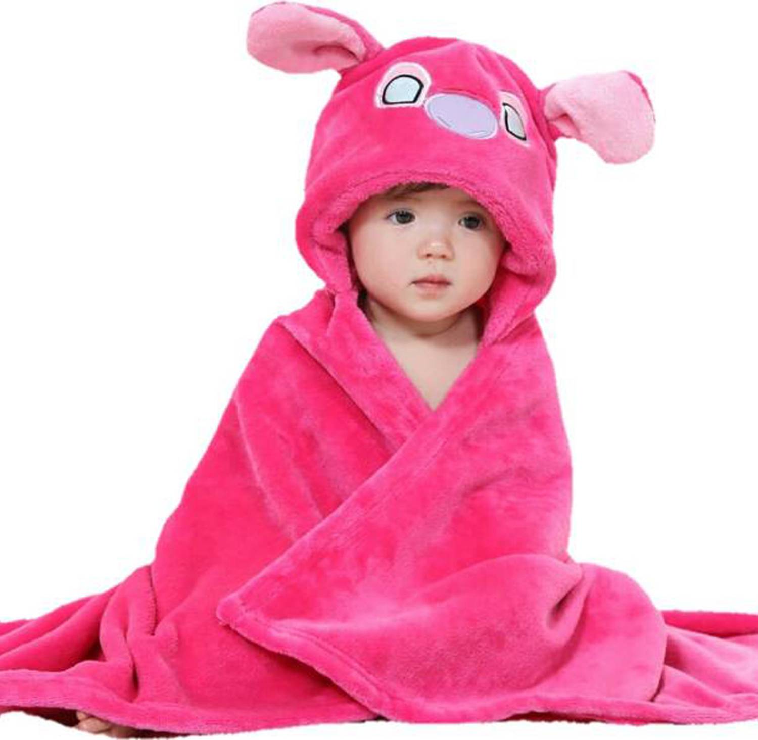 BABY ZONE Embroidered Crib Hooded Baby Blanket for  AC Room