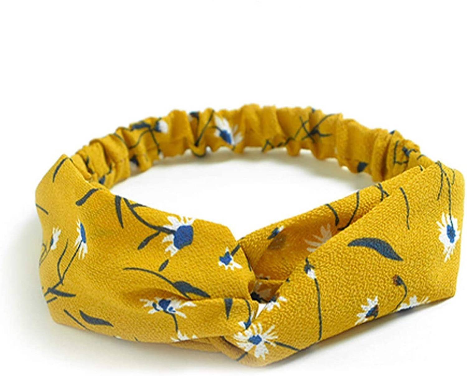 ASG Printed Elastic Criss Cross Twisted Daily Use Headband Accessories Head Band