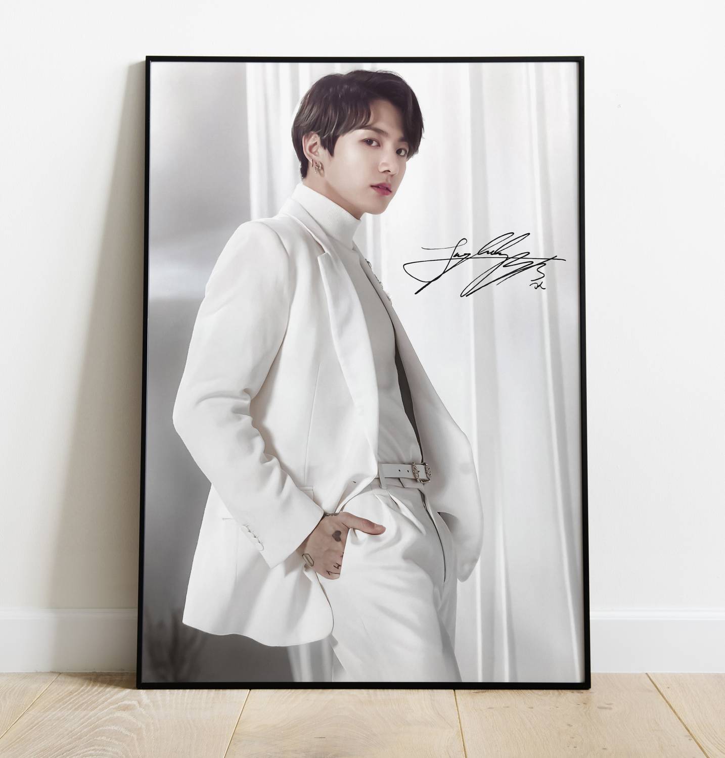 BTS JUNGKOOK AUTOGRAPH POSTER FOR BTS BANGTAN BOYS FANS Paper